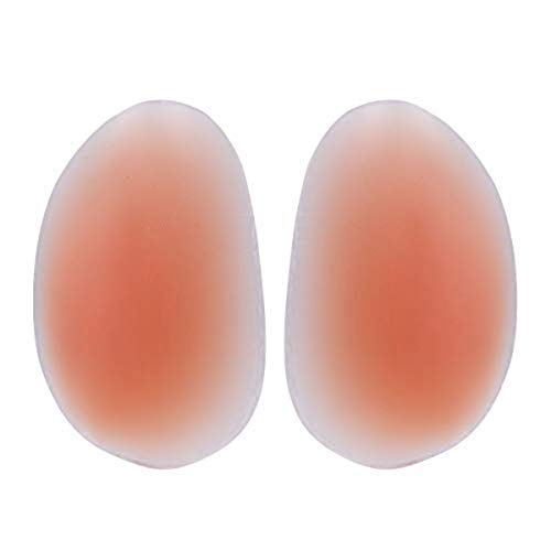 CHICTRY Silicone Butt Pads Drop Shape Buttocks Enhancers Inserts Removable Padding for Padded Women Push Up Panties Flesh Pink One Size