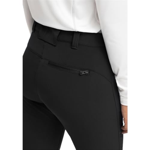 Maier Sports Helga Slim, Warme Damen Wanderhose, Wasserabweisende Outdoorhose für Trekking und Hiking, Enganliegender Schnitt, PFC-frei, mSTRETCH pro 2 & Dryprotec-Technologie, Schwarz, 38 (W30/L31)