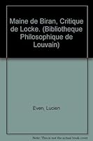 Maine de Biran, Critique de Locke 2801701939 Book Cover