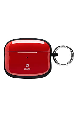 iFace First Class AirPods Pro 第1世代 専用 ケース (ピュアレッド)【カラビナ付き アイフェイス 韓国 airpodsプロケース airpodsぷろケース 第一世代】