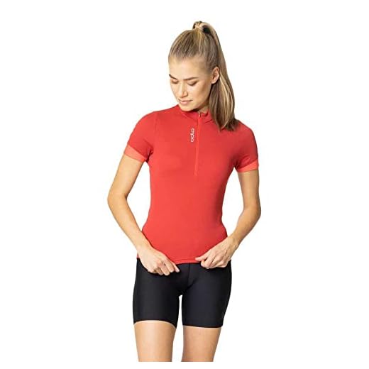 Odlo Mujer Camiseta de Ciclismo con Media Cremallera Essentials