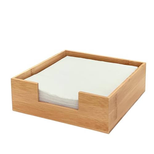 Bamboo Napkin Holder For Table, 7.5