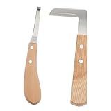 BESPORTBLE 2piezas Cortador De Cascos De Caballo y Ganado De Recortador De Herramienta De Reparación Para Herrador Portátil Para Cuidado De Cascos De Caballos y Vacas