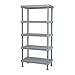 Quantum Storage Systems QP182486V4S1 Millenia Shelving Unit, 24" W x 18" D x 86" H, 2000 lbs Capacity, Polypropylene/ABS, Gray, NSF