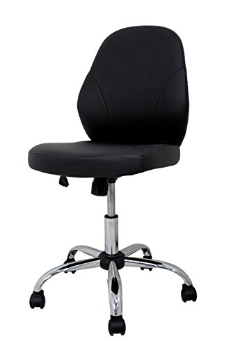 La Silla Española Oviedo Silla De Oficina Y Despacho, Piel Sintética, Negro, 54x47x94 Cm La Silla Española Oviedo Silla De Oficina Y Despacho, Piel Sintética, Negro, 54x47x94 Cm