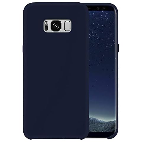 Liquid Silicone Phone Case for Samsung Galaxy S8 G950 G950U 5.8"/Shockproof/Gel Rubber/Cover Case Drop Protection Gem Green Cover