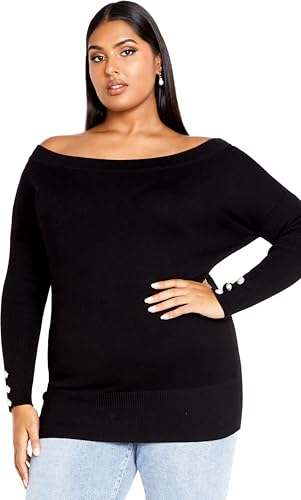City Chic Women's Plus Size Jumper Intrigue