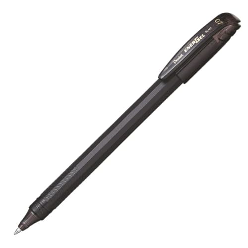 Pentel EnerGel FLASH! Bolígrafo Gel Líquido 0.7mm Negro 12 pack miniatura 5