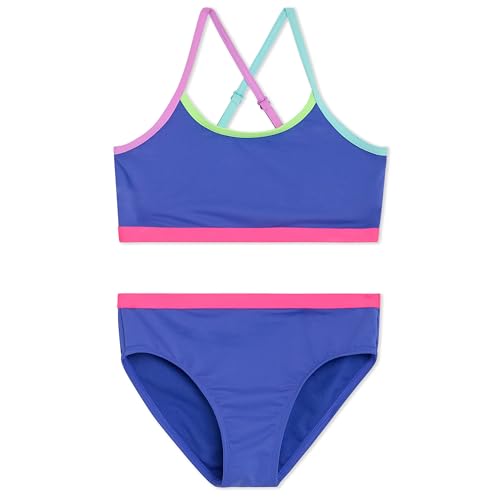 Image of Lands' End Girls' Swim UPF 50+ Adjustable Strap Bikini Set