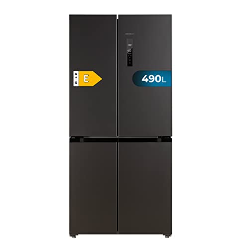 Cecotec Frigorífico Americano 4 Puertas Dark De 490 L Coolmarket 4d 490 Dark E. 183 Cm De Alto, 91 Cm De Ancho, Bajo Consumo, Motor Inverter Plus, Fast Cooling Y Fast Freezing, Total Nofrost Cecotec Frigorífico Americano 4 Puertas Dark De 490 L Coolmarket 4d 490 Dark E. 183 Cm De Alto, 91 Cm De Ancho, Bajo Consumo, Motor Inverter Plus, Fast Cooling Y Fast Freezing, Total Nofrost