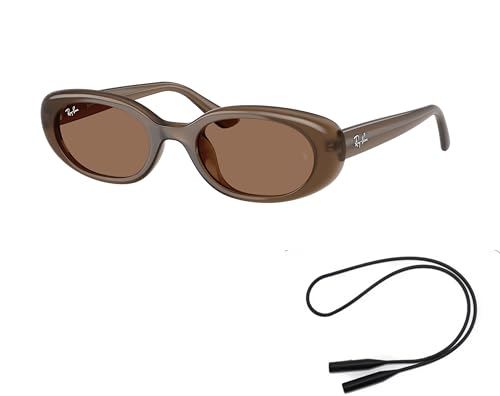 Ray-Ban RB4441D Sunglasses Bundle: RB 4441 D 677973 Opal Brown Dark Grey and Universal Anti-slip Silicone Leash2