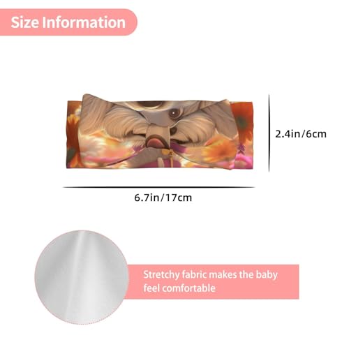 Havana dog Baby Headbands Soft Nylon Hairbands with Stretchy Bows Girls Hair Accessories for Newborn Infant Toddler Kids3