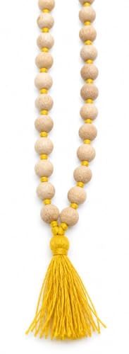 Image of Ratna Shree Original Tulsi Mala for Men & Women | Natural Tulsi Wood Beads Necklace | Holy Basil Japa Mala | Spiritual Jewellery | Lightweight Daily Wear Mala