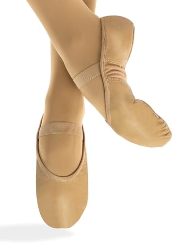 Theatricals Adult Spandex Arch Leather Split-Sole Ballet Shoes2