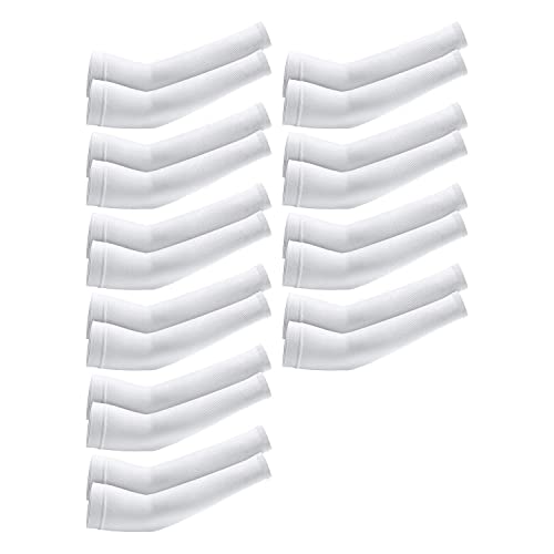 Surluoen 10 Pares de Mangas de Brazo de RefrigeracióN Mangas Calentadoras de ProteccióN UV para Hombres y Mujeres, para Correr, Ciclismo, Senderismo, Golf,