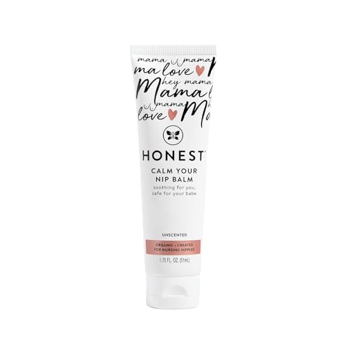 Image of The Honest Company Mama Calm Your Nip Balm, Nourishing Soothing Nipple Cream for Nursing, Naturally Derived and Safe Sensitive Baby Skin, 1.75 fl oz