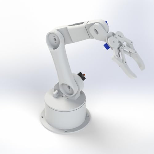 Image of Bench Robotics STEM Robot Arm Smartphone Controlled || Educational DIY Kit (3D Printed Parts) (Majestic White)