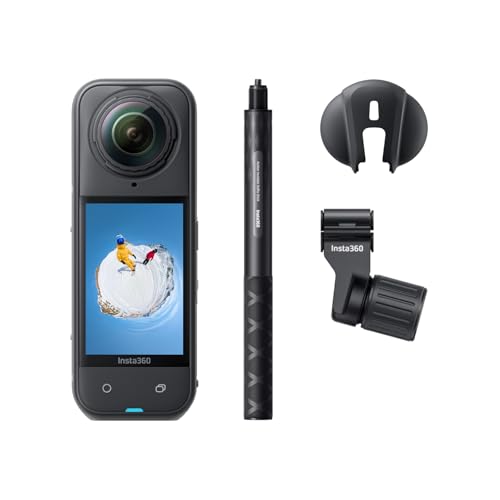 Insta360 X5 Ski Bundle - Waterproof 8K 360 Camera, Invisible