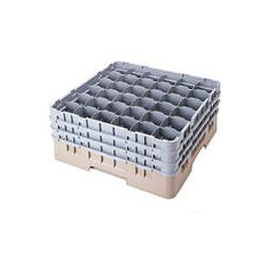 Camrack Glass Rack, W/2 Extenders, Full Size, Low Profile, 36 Compartments, 2-7/8'' Max. Dia., (4 Pieces/Unit)