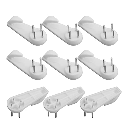 Image of Nails for Hanging Pictures,Picture Hooks Hardwall Hanger for Hardware, Fasteners & Hooks Wall Mount Non-Mark Hook Picture Photo Frame Hangers(20Pcs,50*21mm)