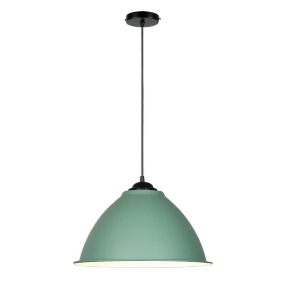 STVDEDG Nordic Macaron Style Lamp Chandelier Vintage Lampshade Industrial Chandeliers Mid Century Modern Barn Pendant Light E27 Source Single Head Hanging Lamp for Loft Coffee Kitchen Island Fixture