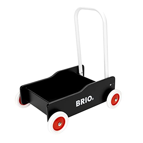 BRIO 31351 Lauflernwagen Schwarz - Klassiker für Kinder ab 9 Monaten - Verstellbarer Handgriff zum Anpassen an die Größe… - Afbeelding 5