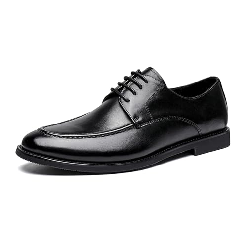 Mens Oxford Shoes, Business Dress Shoes for Men Lace-Up Formal Leather Derby Classic Casual Comfortable Oxfords