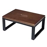 Stepping Stool,Bedside Step Stool with 350lb Load Capacity by RORKEE - Assembly Required (Dark...