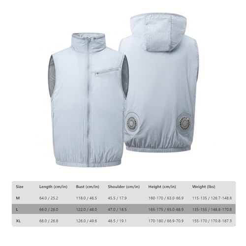 Chaqueta de refrigeración contra el calor extremo en color gris 7