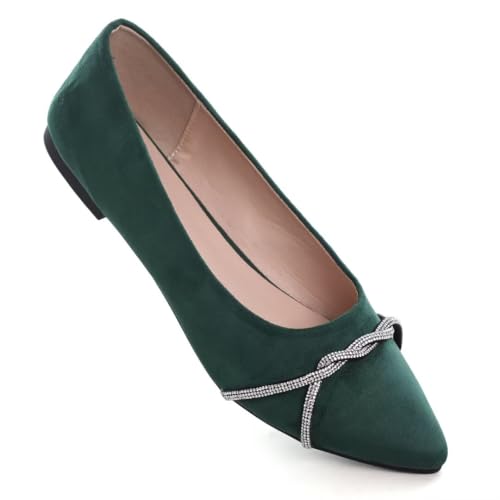 Image of TN TANGNEST Womens Casual Flats Chain Ballet Flats