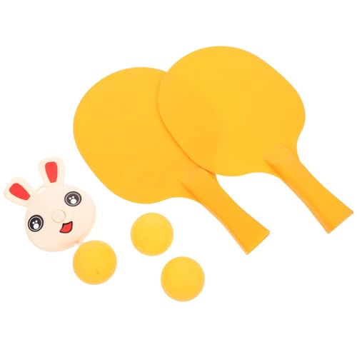 VANZACK Hanging Table Tennis Trainer Portable Door Pong Game with Racket and Balls Improve Hand-Eye Coordination for Parent Kids Indoor Yellow