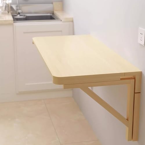 WADRBSW 折り畳み式ランドリールームテーブル、小さな省スペースのための壁掛け折りたたみデスク、キッチン、オフィス、バスルーム用のフローティング朝食バーテーブル(サイズ:L90xW40cm/L35xW16インチ)幸せを追求する