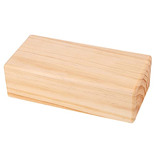 GOOHOCHY Solid Yoga Block Cork Non-slip Round Edges Lightweight Perfect for Yoga Dance Leg Press