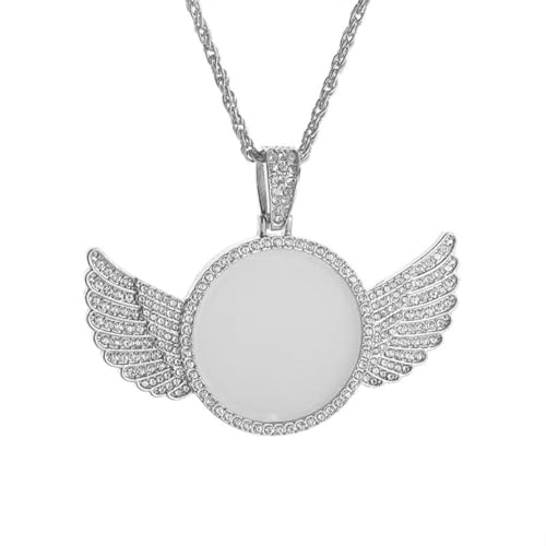 Collier photo personnalisé ailes d'ange : le cadeau rap et hip hop idéal