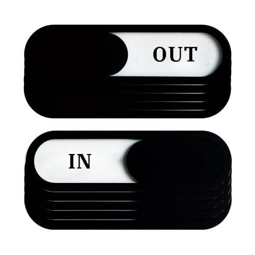 Panneaux In or Out en acrylique lot de 10 indicateurs pour bureaux