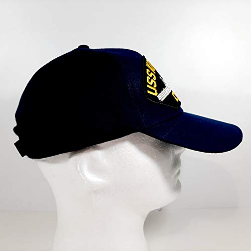 Gorra USS Kitty Hawk CV-63 azul marino bordada miniatura 3