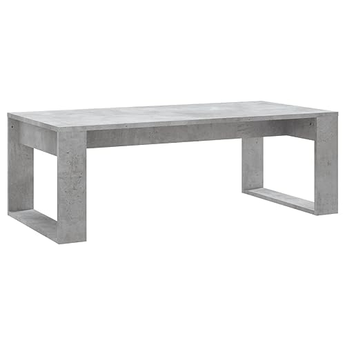 vidaXL Tavolino Salotto Grigio Cemento 102x50x35 cm Legno Multistrato