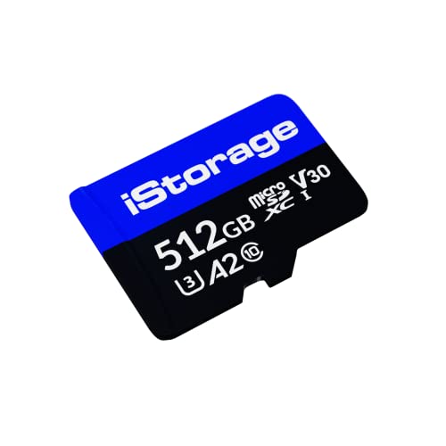 iStorage microSD Card 512GB, Encrypt data stored on iStorage microSD Cards using datAshur SD USB flash drive, Compatible with datAshur SD drives only