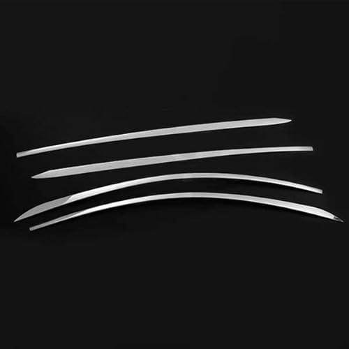 BM プリウス 50系 PHV 2015年12月〜 ウインドウトリム ウィンドウモール ウェザーストリップカバー ステンレス(鏡面仕上げ) 外装 カスタムパーツ エアロ サイドドアガーニッシュ 4PCS PRIUS ex610