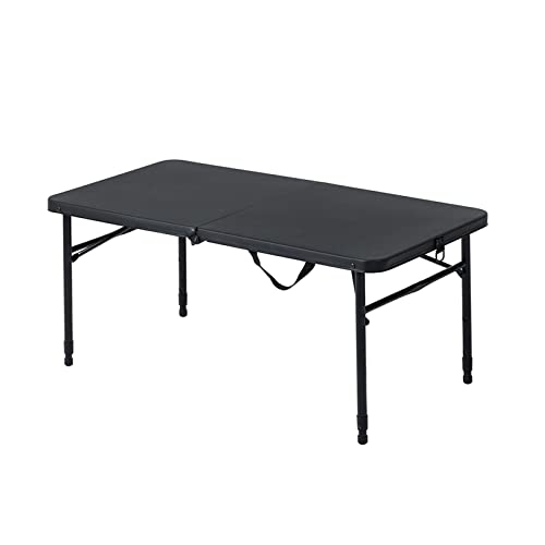 Table de camping noire pliable pour vos repas de pique-nique en famille