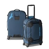 eagle creek Gear Warrior XE 4-Wheel Carry-On Luggage for Travel Essentials - Smooth Rolling Wheels - Lockable Zippers - Interior Laptop Sleeve - Blue - 21.74”