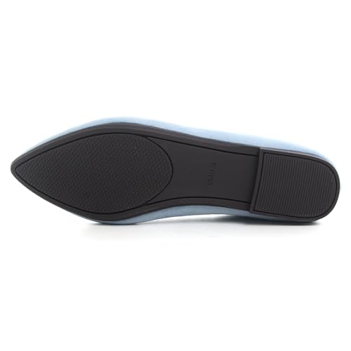 Image of Dear Time Women's Pointed Toe Ballet Flats Simple Casual Office Work Flats Slip-on Comfortable Shoes