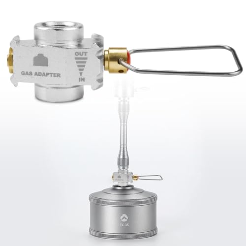 Gas Canister Refill Adapter Gaskartuschen Adapter Gas Nachfülladapter...