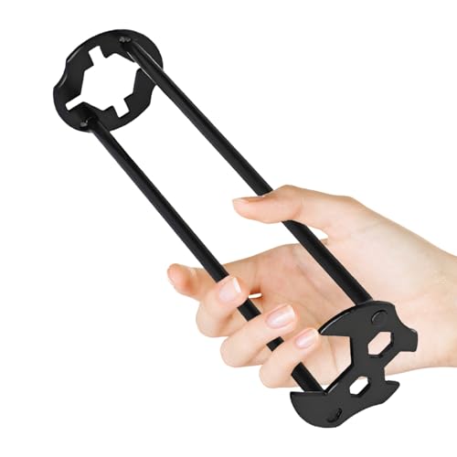 Llave de lavabo, llave multifuncional universal de aleación de acero, llave de fregadero de espacios reducidos, para cocina, inodoro, ducha, bañera, fontanería, drenaje, calentador de piscina