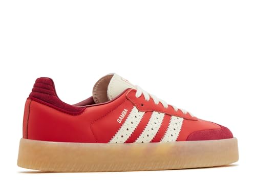 Image of adidas Sambae Womens Sneakers, Bright Red /Cream White /Team Victory Red, Size 9.5