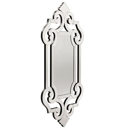 Image of Small Clarice Rectangular Venetian Wall Hanging Mirror, 41 x 22 Inch