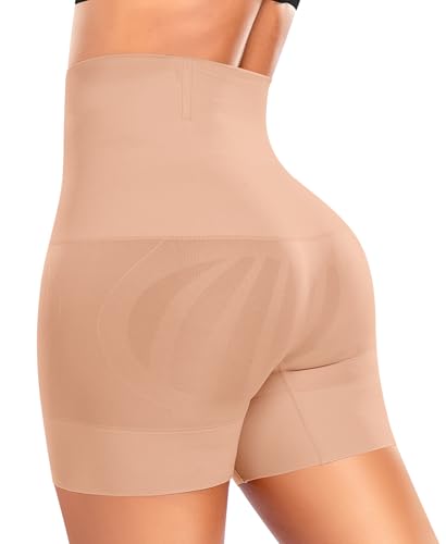 Image of Werena Shapewear for Women Tummy Control Shaping Shorts High Waist Body Shaper Panties Underwear Slip Shorts Under Dresses