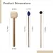 6-Piece Percussion Mallet Set, Wooden Handled Mallets With Rubber And Wool Heads, Ideal For Xylophone And Marimba