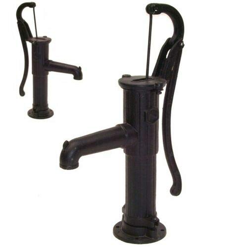 D&L Schwengelpumpe Gusseisen SCHWARZ Handpumpe 55914 AWZ Handschwengelpumpe Gartenpumpe