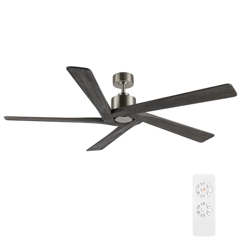 WINGBO 72 Inch DC Ceiling Fan No Light with 3